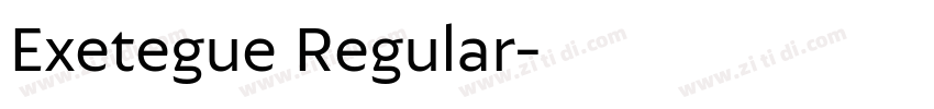 Exetegue Regular字体转换